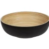 Gifi Coupelle noire en bambou forme ronde| Vaisselle Et Accessoires De Table