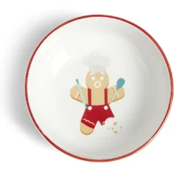 Gifi Coupelle Noël porcelaine Ø12cm - 2 modèles| Vaisselle Et Accessoires De Table