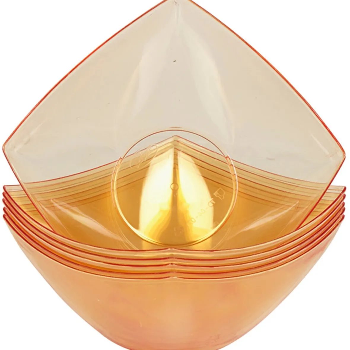 Gifi Coupelle plastique orange transparent x6| Vaisselle Et Accessoires De Table