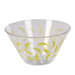 Gifi Coupelle plastique transparente décor banane| Vaisselle Et Accessoires De Table