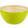 Gifi Coupelle ronde bambou verte| Vaisselle Et Accessoires De Table