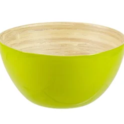 Gifi Coupelle ronde bambou verte| Vaisselle Et Accessoires De Table