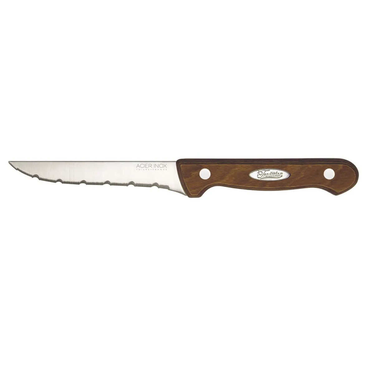 Préparation Culinaire<Gifi Couteau à steack inox pleine soie manche bois backelisé