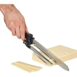 Préparation Culinaire<Gifi Couteau à trancher réglable noir en inox