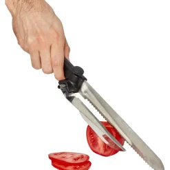 Préparation Culinaire<Gifi Couteau à trancher réglable noir en inox
