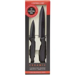Préparation Culinaire<Gifi Couteau d'office et cuisine lame céramique x2