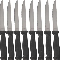 Gifi Couteau lame inox manche noir x10| Vaisselle Et Accessoires De Table