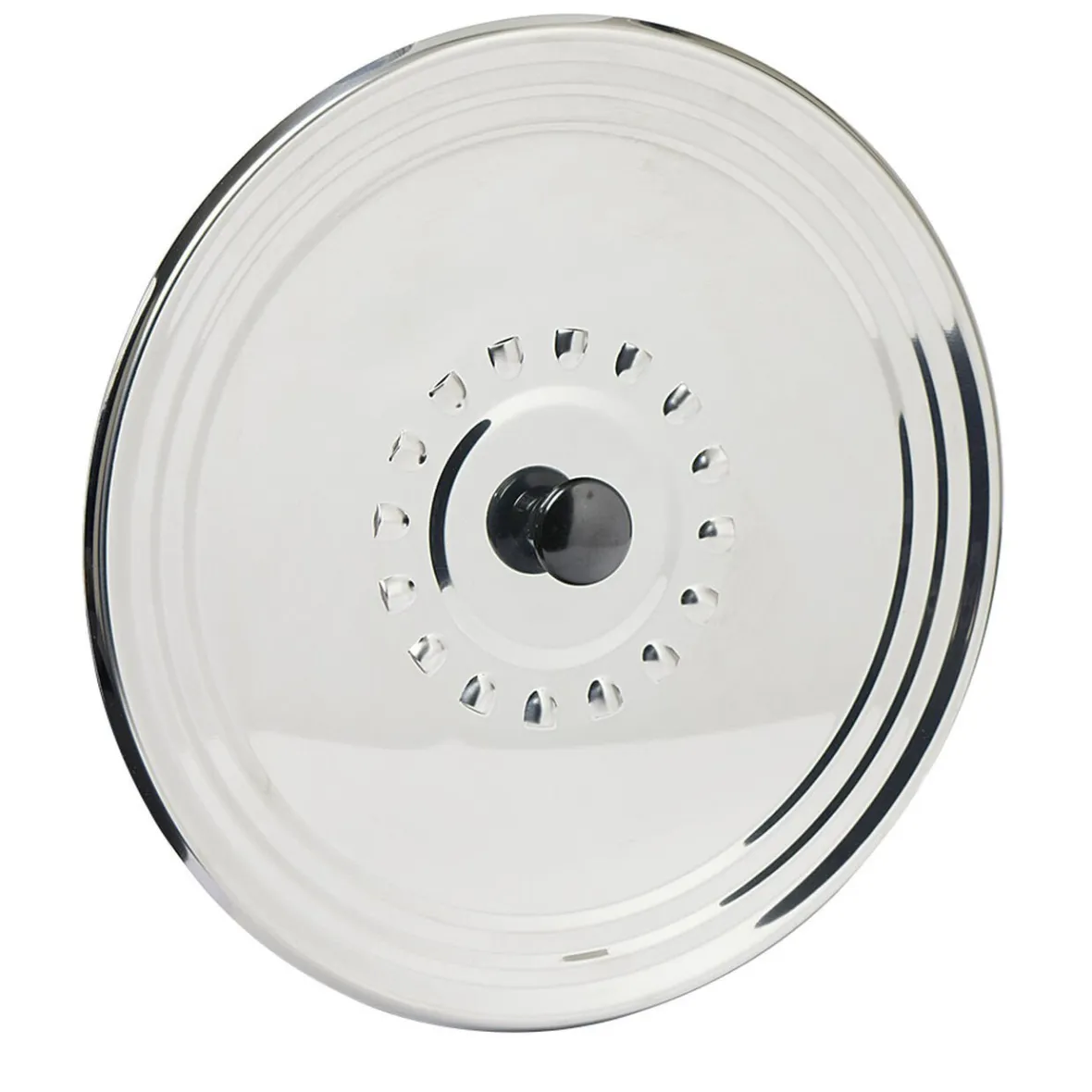 Cuisson<Gifi Couvercle anti éclaboussures en inox ø 28 cm