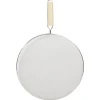Cuisson<Gifi Couvercle anti éclaboussures écran inox et bambou Ø29cm