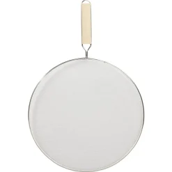 Cuisson<Gifi Couvercle anti éclaboussures écran inox et bambou Ø29cm