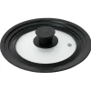 Cuisson<Gifi Couvercle en verre avec contour silicone noir Ø 21 cm