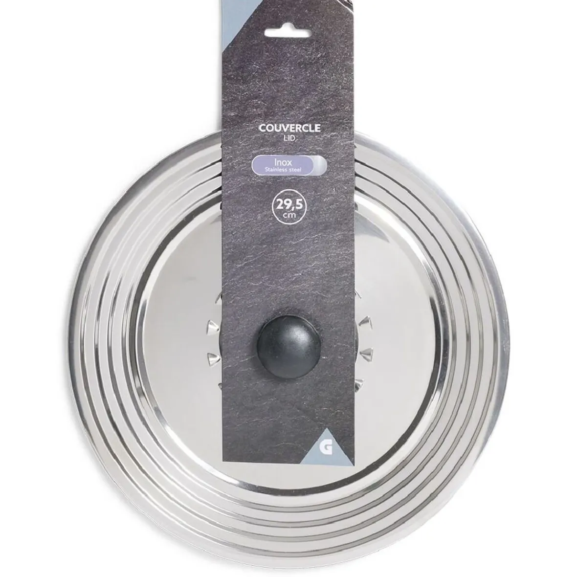 Cuisson<Gifi Couvercle inox Ø29,5cm