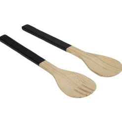 Préparation Culinaire<Gifi Couverts à salade noir en bambou x2