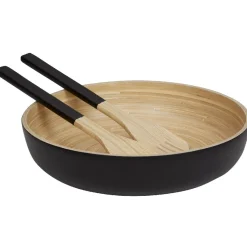 Préparation Culinaire<Gifi Couverts à salade noir en bambou x2