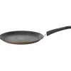 Cuisson<Gifi Crêpière Tefal aluminium anti adhérente thermosignal marron Ø 25 cm