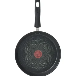 Cuisson<Gifi Crêpière Tefal aluminium anti adhérente thermosignal marron Ø 25 cm