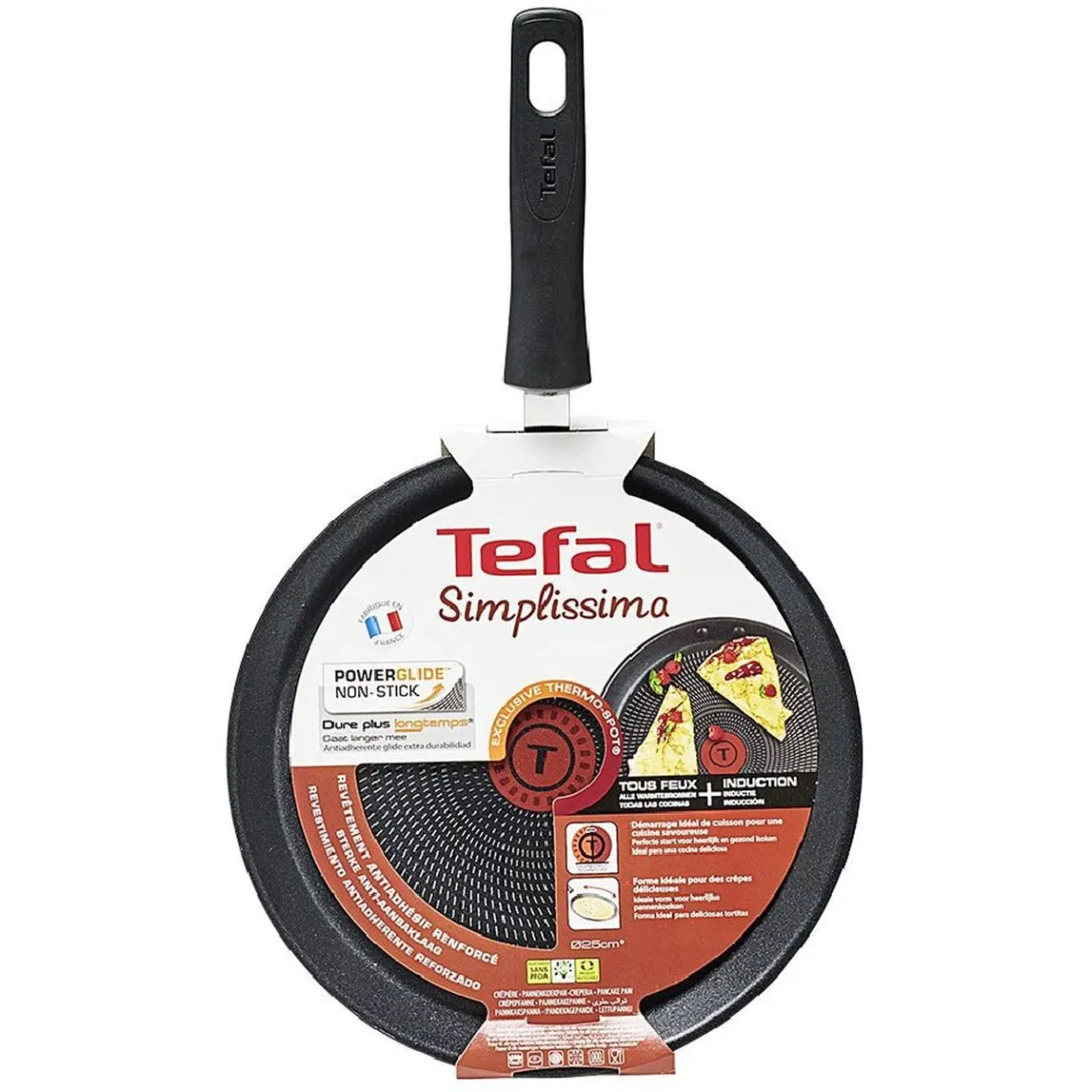 Cuisson<Gifi Crêpière Tefal revêtement antiadhésif renforcé