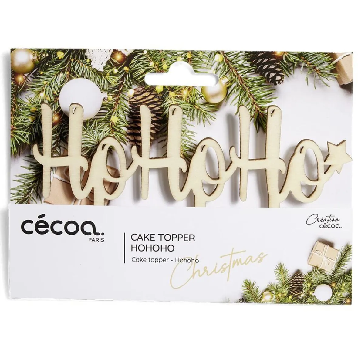 Préparation Culinaire<Gifi Décoration pour gâteau de Noël en bois
