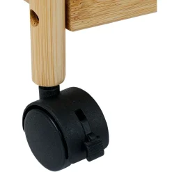 Rangement De Cuisine<Gifi Desserte 3 niveaux à roulettes bambou et MDF 51,5x22,5xH71cm