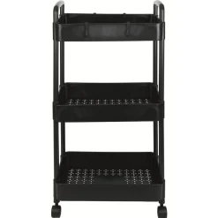 Rangement De Cuisine<Gifi Desserte à roulettes 3 niveaux plastique noir