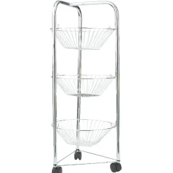 Rangement De Cuisine<Gifi Desserte 3 étages argenté