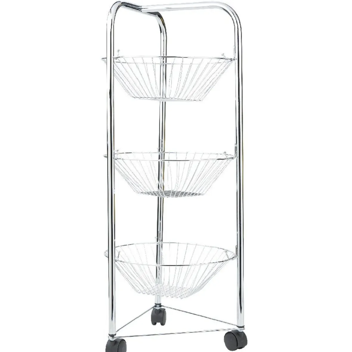 Rangement De Cuisine<Gifi Desserte 3 étages argenté