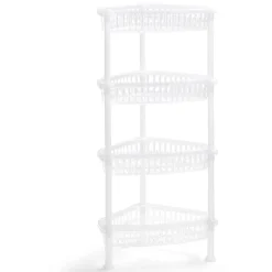 Rangement De Cuisine<Gifi Desserte d'angle 4 niveaux plastique transparent 38x33xH82cm