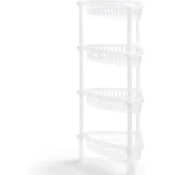 Rangement De Cuisine<Gifi Desserte d'angle 4 niveaux plastique transparent 38x33xH82cm