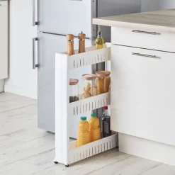 Rangement De Cuisine<Gifi Desserte de cuisine étroite à 3 niveaux