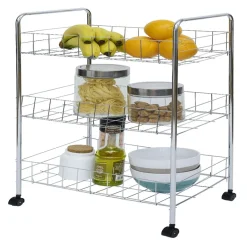 Rangement De Cuisine<Gifi Desserte en métal 3 niveaux - 35,5xH66,5x26cm