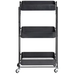 Gifi Desserte multi-usage pliable métal noir| Vaisselle Et Accessoires De Table