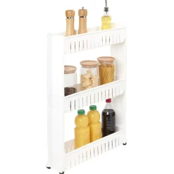 Rangement De Cuisine<Gifi Desserte resserre cuisine étroite sur roulettes 3 niveaux