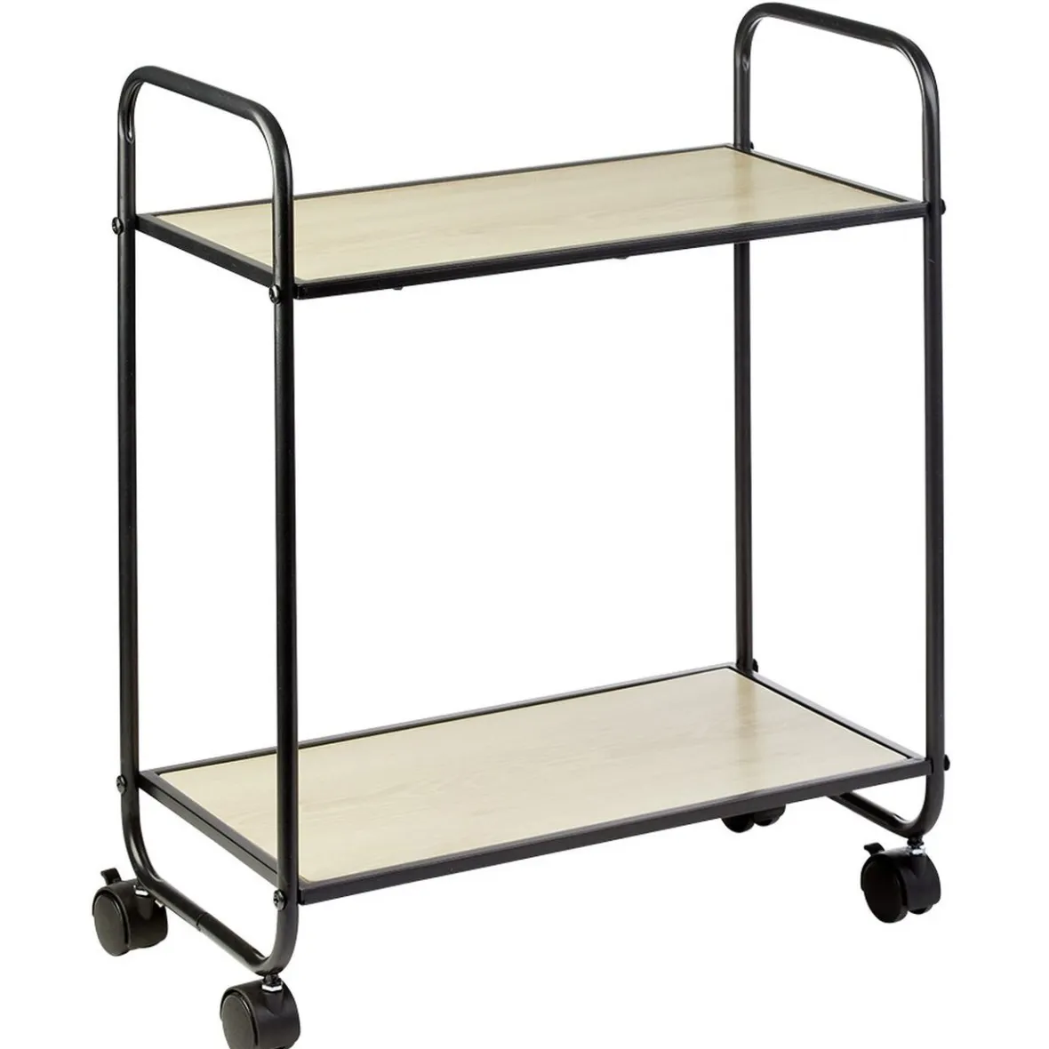 Rangement De Cuisine<Gifi Desserte style industriel sur roulettes naturel et noir