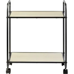 Rangement De Cuisine<Gifi Desserte style industriel sur roulettes naturel et noir
