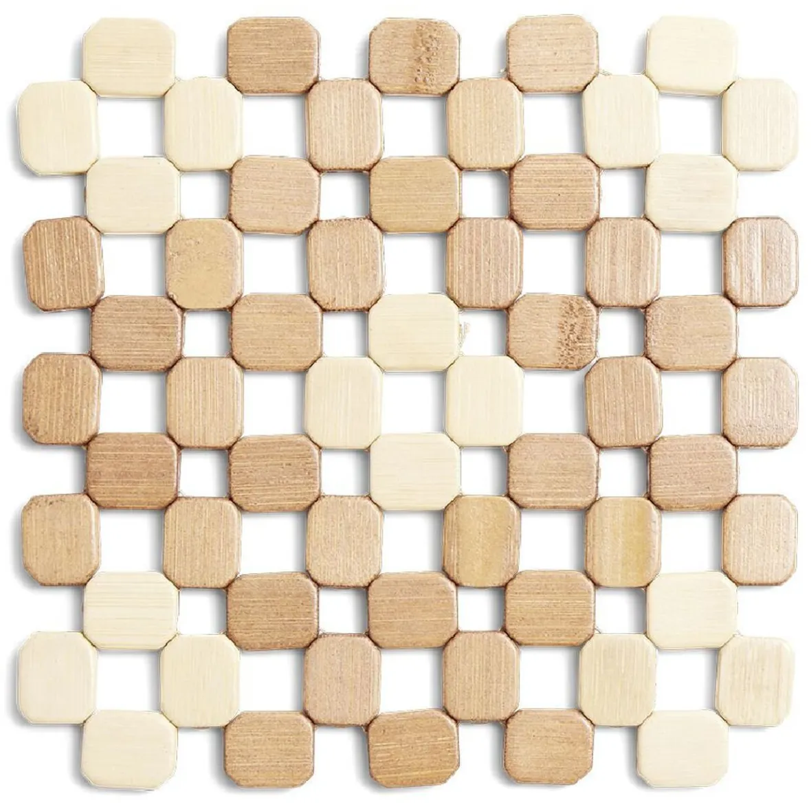 Rangement De Cuisine<Gifi Dessous de plat carré en bambou 19x19cm