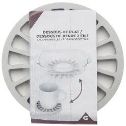 Gifi Dessous de plat 2en1 sous-verre| Vaisselle Et Accessoires De Table
