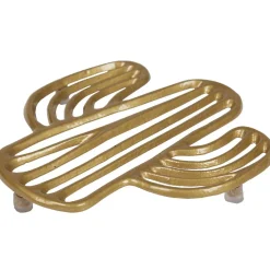 Gifi Dessous de plat forme cactus doré| Vaisselle Et Accessoires De Table