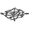 Gifi Dessous de plat métal noir L19,5xl19xH1cm| Vaisselle Et Accessoires De Table