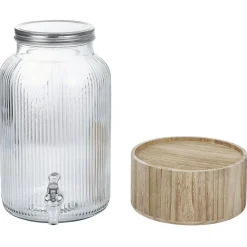 Vaisselle Et Accessoires De Table<Gifi Distributeur de boisson 5,5L avec support en bois