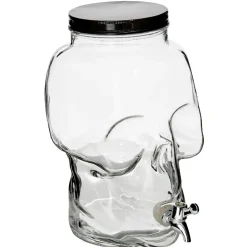 Gifi Distributeur de boisson tête de mort en verre| Vaisselle Et Accessoires De Table