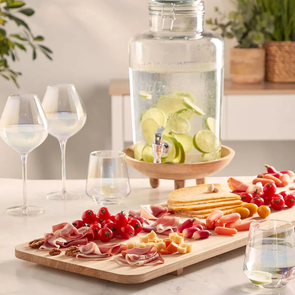 Vaisselle Et Accessoires De Table<Gifi Distributeur de boisson transparent inscription relief 8 L
