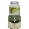 Gifi Distributeur de boisson verre 5,5L avec support - Ø22,5xH42,5cm| Vaisselle Et Accessoires De Table
