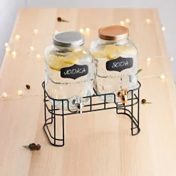 Vaisselle Et Accessoires De Table<Gifi Distributeur de boissons fontaine x2 avec support