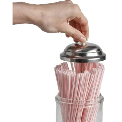 Préparation Culinaire<Gifi Distributeur de pailles transparent gris