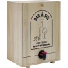 Gifi Distributeur de vin en bois pour cubi 5L| Vaisselle Et Accessoires De Table