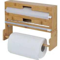 Conservation Alimentaire<Gifi Distributeur film alimentaire et essuie-tout bambou 33,5x10xH25cm