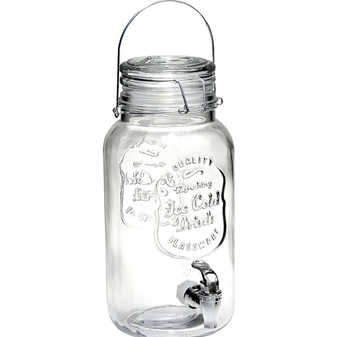 Vaisselle Et Accessoires De Table<Gifi Distributeur forme bocal en verre transparent cont. 3,8 L