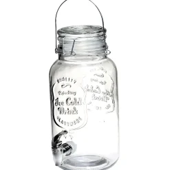 Vaisselle Et Accessoires De Table<Gifi Distributeur forme bocal en verre transparent cont. 3,8 L