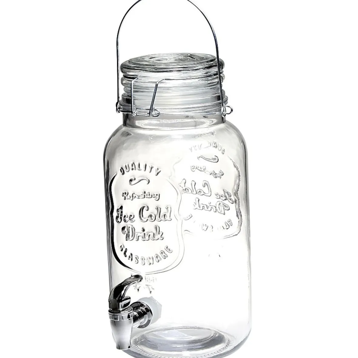 Vaisselle Et Accessoires De Table<Gifi Distributeur forme bocal en verre transparent cont. 3,8 L