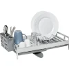 Rangement De Cuisine<Gifi Egouttoir à vaisselle extensible gris et blanc